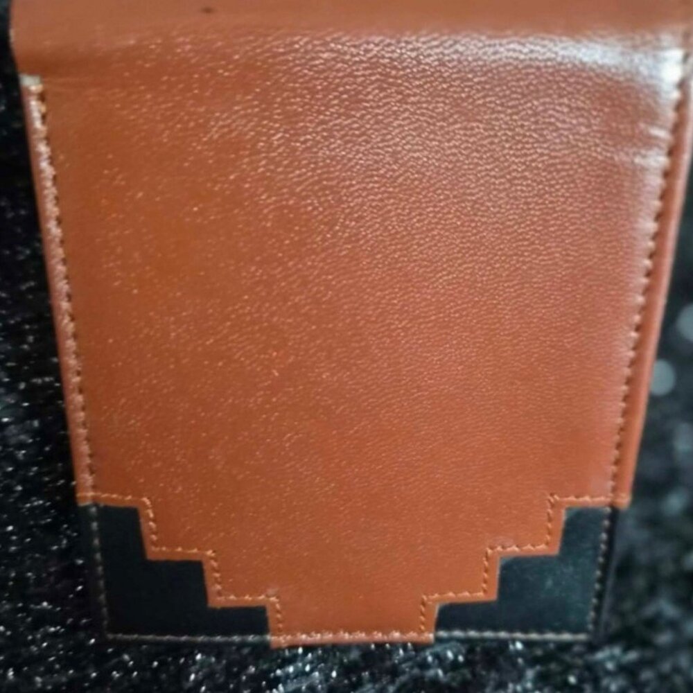 ITALIAN LEATHER WALLET Unisex BLACK & Brown WESTERN inspired NEW RanchDunRight